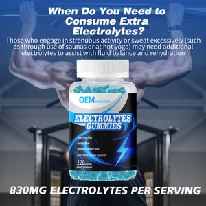 Gomitas de Electrolitos Sin Azúcar de Marca Privada OEM, Suplemento Pre-Entrenamiento, Gomitas de Creatina y Electrolitos - Product Image 4