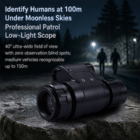 GEN2+ Tactical Night Vision Monocular PVS 14 FOM1600 1KM Range IP67 Waterproof Helmet Mounted Night Vision