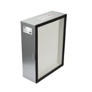 Filtre à air haute efficacité OEM/ODM H13 H14 Mini filtre HEPA plissé pour hotte à flux d'air laminaire Champignon