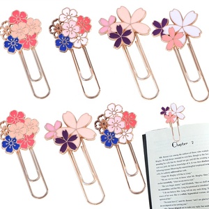 Kim Loại Cherry Kẹp Giấy Kích Thước Lớn Dễ Thương Bookmark Đầy Màu Sắc Văn Phòng Nguồn Cung Cấp Hiện Nay Kẹp Bàn Phụ Kiện Văn Phòng Phẩm Cho Các Trường Học - Product Image 2