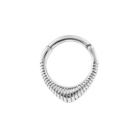 Cincin Hidung Tindik Tubuh Model Hip Hop/Rock/Fashion Lapis Emas 14K Bahan Stainless Steel 316 Terbaru 2025