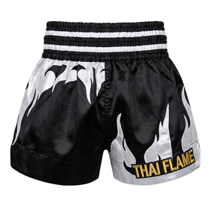 Short thaïlandais 100% coton avec appliques lourdes Short chaud décontracté à taille moyenne Service OEM à séchage rapide et anti-rides disponible - Product Image 1