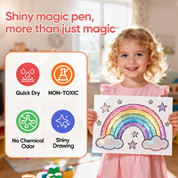 Joycat – Lot de marqueurs éducatifs en plastique à paillettes et métallisés à changement de couleur, vente en gros, pour enfants, pour cartes de Noël DIY, stylos à dessin