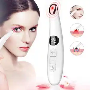 New Electric Microcurrent Ionic Under Eye Lip Face Lift Anti Wrinkle Removal Wand Tool Mini Intelligent Smart Eye Massage Pen