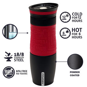 2024 nouvelles tasses thermos à café isolées sous vide en acier inoxydable professionnelles personnalisées 100% étanches pour une utilisation en extérieur - Product Image 4
