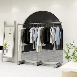 Rak <span class=keywords><strong>Display</strong></span> Toko Pakaian dari Baja Anti Karat, Rak Tengah Berdiri untuk Toko Pakaian, Rak Penyimpanan Pakaian Pria dan Wanita - Product Image 2