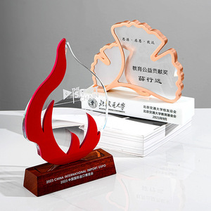 Crystal <b>Trophy</b> 12 Inch Laser <b>Engraved</b> Portable Award For Business Gifts - Product Image 2