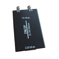 Konverter BNC ke RJ45 E1 | G.703 Balun Adapter - 75Ω koaksial ke 120Ω konverter seimbang untuk peralatan jaringan telekomunikasi