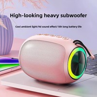 2025 sortie d'usine de haute qualité petit son stéréo basse haut-parleur sans fil avec lumière LED colorée et batterie 2000mAh