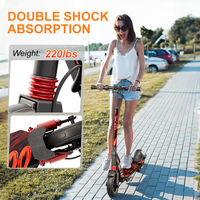 EE. UU. Envío Directo Stock ED200 E-Scooter 8 pulgadas 25Kmh Elektro Trottinette 200W Venta al por mayor Tretroller Scooter eléctrico