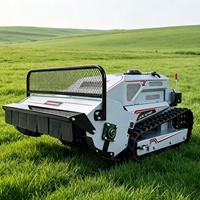 Tondeuse à châssis haut US Spot, sans blocage de l'herbe, gère facilement l'herbe haute, tondeuse télécommandée, fonctionnement sûr sur les pentes dangereuses