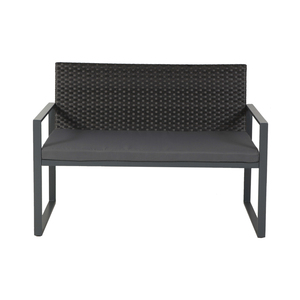Leisure Simple 4 PCS Modern Outdoor Patio Rattan Set Steel <b>Frame</b> Garden Furniture for Courtyard Park Apartment - Product Image 5
