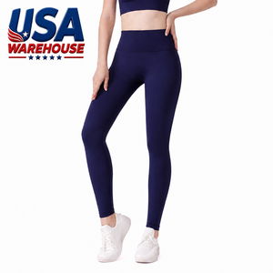 Leggings de yoga sexy pour femmes, taille haute élastique, longueur intégrale, respirants, en Spandex/Nylon, expédiés depuis l'entrepôt américain - Product Image 3