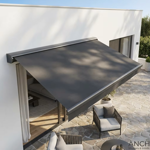 Auvent rétractable en aluminium à cassette intégrale, imperméable, auvent automatique pour fenêtre - Product Image 3