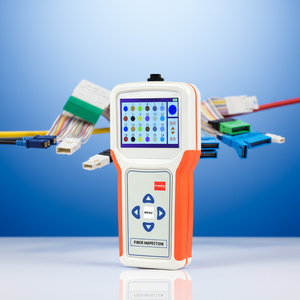 เครื่องตรวจสอบไฟเบอร์ออปติกแบบพกพา แหล่งจ่ายไฟ DC 5V เครื่องหาตำแหน่งจุดเสียแบบมองเห็นได้ MPO 12/16/24 คอร์ MPO Fiber VFL MP12/16/24 - Product Image 4