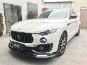 Vera fibra di carbonio stile MSY parti Auto labbro paraurti anteriore per Maseriti Levante - Product Image 4