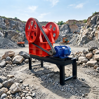 Concasseur à mâchoires mobile PE200X300 de 10 tonnes par heure pour la production d'agrégats de gravier, de calcaire, de granit et de minerai en carrière