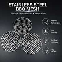 Grille de barbecue perforée résistante à la chaleur, taille personnalisée, en acier inoxydable 304, pour le camping et le barbecue