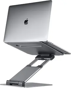 Laptop Stand Standing Tall Computer Suspended Heat Dissipation Adjustable Folding Support Bracket Aluminum Alloy Office Desktop