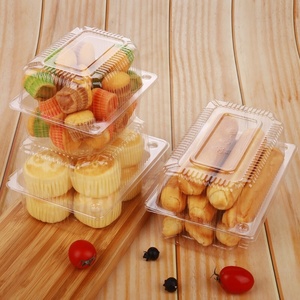 PP PET biscotti contenitori di imballaggio biscotti e Snack di plastica trasparente scatola contenitore di plastica per pasticceria contenitori di plastica pasticceria - Product Image 5