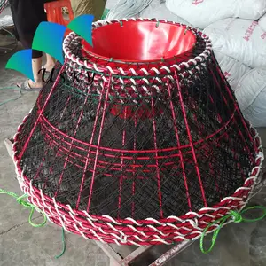 Chile Market Commercial Black Mesh Heavy Duty Crab Trap Pots 1500mm 1400mm Bottom 55cm Height Trampas para centolla