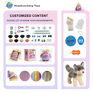 I bambini giocano ad animali imbalsamati eco-friendly soffice animale selvatico lupo bianco nero personalizzato lupo giocattolo roba per bambini - Product Image 3