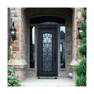 Venta al por mayor de alta calidad nuevo diseño Límite de puerta de pared de puerta de hierro forjado - Product Image 1