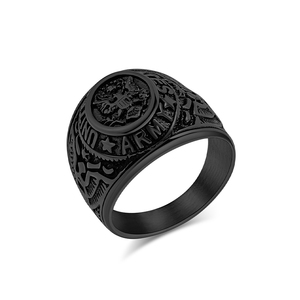 Anillos de Acero Inoxidable con Emblema de Águila Calva de EE. UU., <span class=keywords><strong>Condor</strong></span> del Cuerpo de Marines, Joyería de Moda para Hombre, Anillos de Boda y Compromiso - Product Image 2