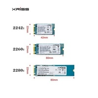 قرص صلب داخلي XRISS M.2 NGFF 2280 2260 2242 بسعات 128 جيجابايت و256 جيجابايت و512 جيجابايت و1 تيرابايت و2 تيرابايت، قرص صلب SSD