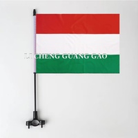 Drapeau de vélo économique Grèce 14*21cm, impression de logo personnalisé, drapeau à fixer sur vélo pour une conduite sécurisée, décoration, un cadeau pour un ami