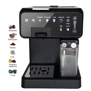 Macchina da <span class=keywords><strong>Caffè</strong></span> 3-in-1 Multi Capsula con Montalatte Automatico <span class=keywords><strong>Compatibile</strong></span> Dolce Gusto <span class=keywords><strong>Nespresso</strong></span> <span class=keywords><strong>Caffè</strong></span> Macinato per Latte Cappuccino Espresso - Product Image 1