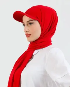 Kostenlose Probe Custom Logo Neueste Design Baseball Caps Hijabs Baseball Cap Mit Hijab Instant Hijab Mit Baseball Cap