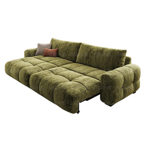 Canapé-<span class=keywords><strong>lit</strong></span> combiné multifonctionnel en tissu ; Nouveau style 2025, <span class=keywords><strong>lit</strong></span> <span class=keywords><strong>électrique</strong></span> rétro extensible avec cadre en bois massif - Product Image 5