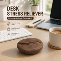 Jouet anti-stress de bureau en forme de grains de café, blocs de construction moelleux et craquelaux, boîte surprise, cadeau de Noël, jouets fantaisie, vente en gros