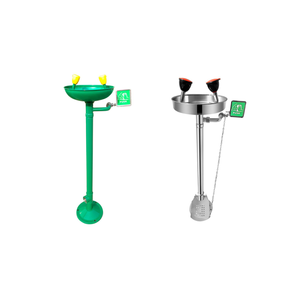 Sistema de <span class=keywords><strong>Lavaojos</strong></span> Moderno de Acero Galvanizado de Alta Resistencia con Pedestal, para Escuelas, Hospitales y Laboratorios, Marca Furui - Product Image 4