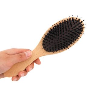 Muestra Gratuita de <span class=keywords><strong>Cepillo</strong></span> para el Cabello de Madera Personalizado con Cojín, <span class=keywords><strong>Cepillo</strong></span> para Masaje del Cuero Cabelludo con <span class=keywords><strong>Cerdas</strong></span> de Jabalí y Madera Natural - Product Image 5