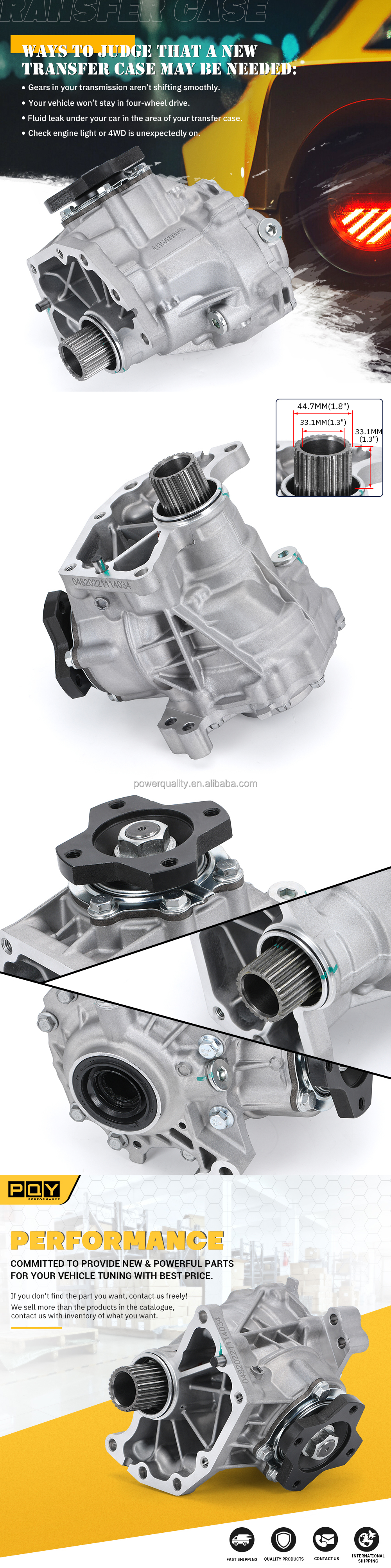 t.s.j.0531様 Transfer Case Assembly for Nissan Pathfinder Murano Infiniti