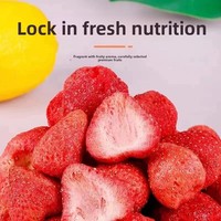 Groothandel Bulkverpakking FD Gefreeze-droogde Gesneden Aardbeien Suikerzoete Smaak IJsgekoelde Fruitthee Snack Ingrediënt Aanpasbaar