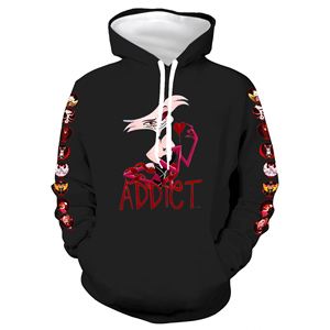 Sweat-shirt à capuche Hazbin Hotel, personnage de dessin animé, vente en gros, pour cosplay de fête, pour hommes, femmes et enfants, style anime - Product Image 4