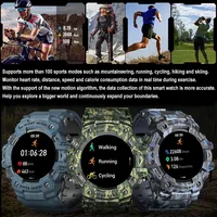 Nuevo Reloj Inteligente LC21 para Hombre, para Exteriores, con Más de 100 Deportes, Navegación, Frecuencia Cardíaca, Llamadas Bluetooth, Resistente al Agua IP68, Reloj Inteligente Duradero