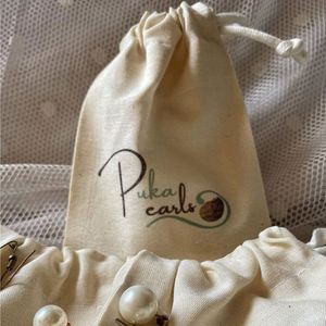 Custom High Quality Small Cotton <b>Drawstring</b> Bag Screen Printed Cotton <b>Drawstring</b> Bag Natural Color Cotton Dust <b>Pouch</b> - Product Image 2