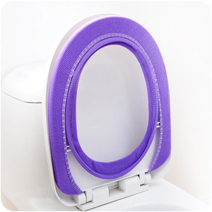 O-Shaped Toilet Seat Cover Flannel Universal Warmth For Autumn Winter Use - Product Image 2