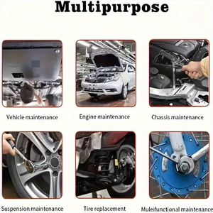 Kit d'outils de réparation de vélo personnalisable OEM 46 pièces, clé hexagonale réglable 1/2 1/4 pouce en acier, clé à tirer en acier au carbone, vente en gros - Product Image 6