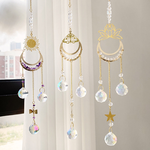 Attrape-soleil Lune et Soleil en Gros, Magnifiques Créations Artisanales, Attrape-soleil en Améthyste, Attrape-soleil Papillon Lotus, Superbe, Très Vendu - Product Image 6