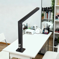 Lampe de table pour salon de beauté, extension d'ongles et de cils, LED 365nm, alliage d'aluminium, CRI élevé, forme en L, vente en gros