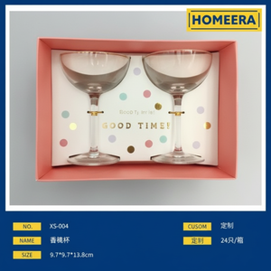 All'ingrosso elegante tazza di vetro 100ml Set in scatola di colore per bicchieri - Product Image 1