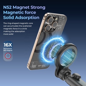 Soporte Magnético para Teléfono Celular con Ventilación de Aire, Rotación de 360 Grados, Estable, Ventosa Fuerte de ABS, Imán N52, Personalizado de Fábrica OEM - Product Image 2