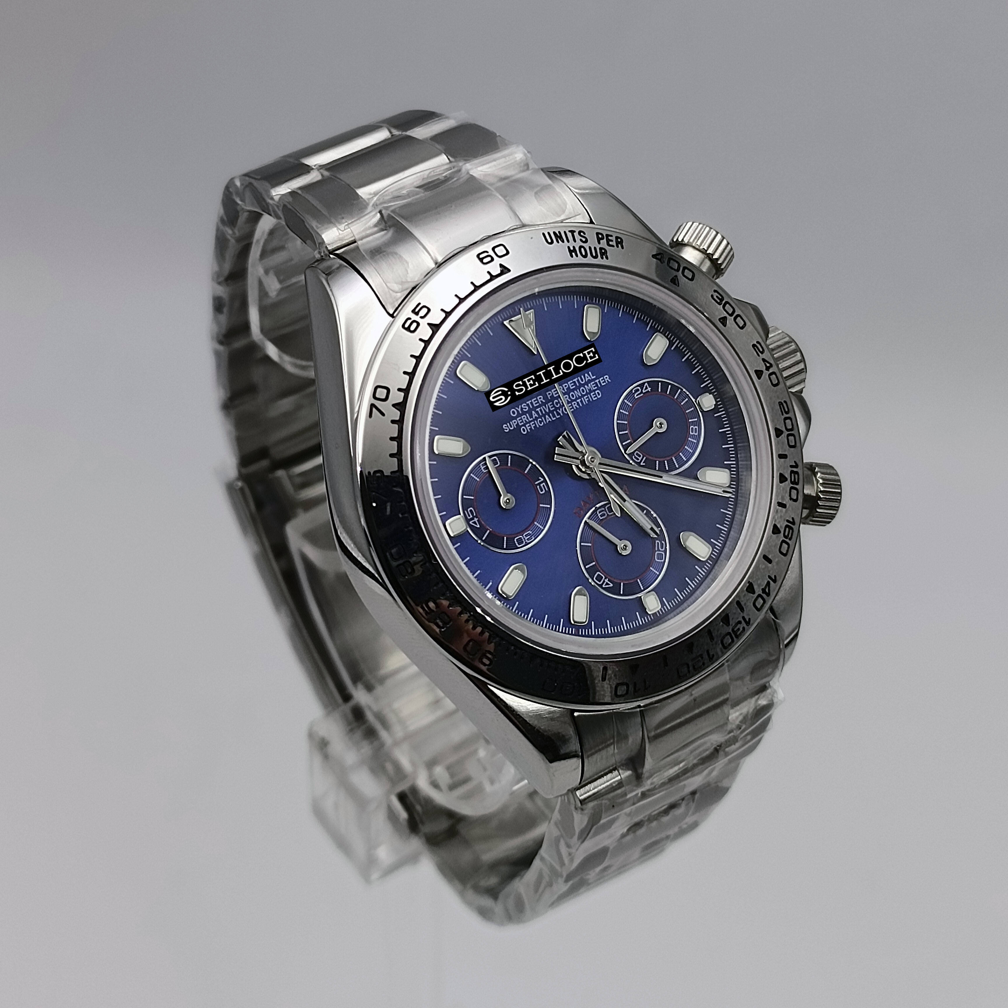 Silver Case+Dark Blue Dial