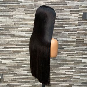 Parrucca Liscia con Frontale in Pizzo 5x5, <span class=keywords><strong>Capelli</strong></span> Umani Vietnamiti Grezzi 8-30 Pollici, Colore Naturale, Pronta per la Spedizione - Product Image 2
