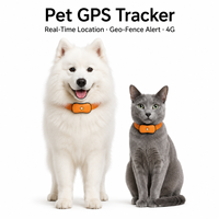 Rastreador GPS Portátil 4G Avanzado para Mascotas, Perros, Gatos y Ganado con Geocerca y Monitoreo de Actividad, Compatible con PC